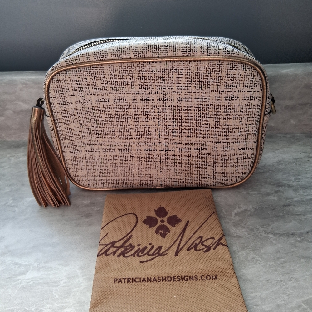 Patricia Nash Josie Crossbody Camera Bag Herringbone